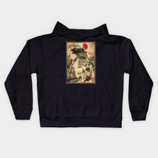 King Kaiju in Japan Kids Hoodie